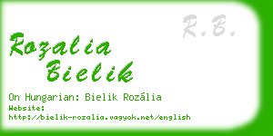 rozalia bielik business card